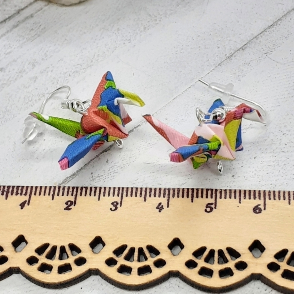 Origami earrings - Picture 6 of 6